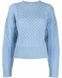 Stella McCartney - Aran-Knit Cropped Jumper - Lyst
