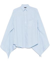 Balenciaga - Knotted-Cuffs Shirt - Lyst