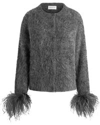 16Arlington - Alena Strick Mit Federbesatz - Lyst