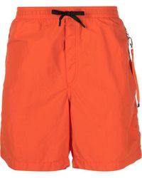 Parajumpers Drawstring-waist Three-pocket Swim Shorts - Orange