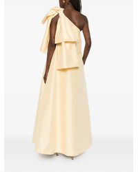 BERNADETTE Vera Strapless Jacquard Maxi Dress in Green | Lyst