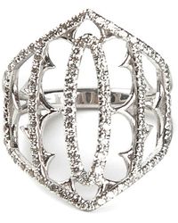 Loree Rodkin - And Diamond Pavé Shield Ring - Lyst
