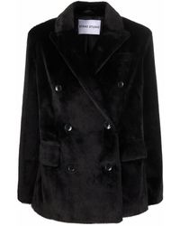Stand Studio - Faux-fur Double-breasted Coat - Lyst