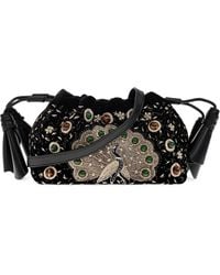 Zimmermann - Small Cloud 91 Peacock-Embroidered Bucket Bag - Lyst
