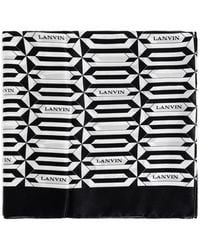 Lanvin - Schal Mit Geometrischem Print - Lyst