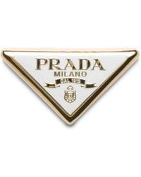 Prada - Logo-Design Scarf Clip - Lyst