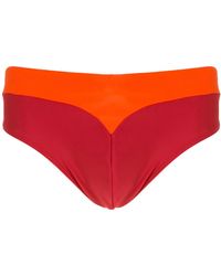 Amir Slama - Short De Bain Bicolore À Design À Empiècements - Lyst