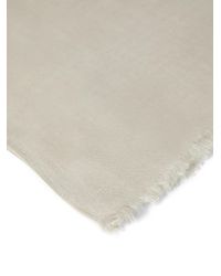Brunello Cucinelli - Sjaal Met Franje Afwerking - Lyst