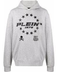 Philipp Plein - Logo-Print Pullover Hoodie - Lyst