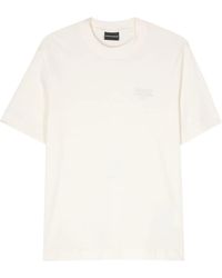 Emporio Armani - Rubberised-Logo T-Shirt - Lyst