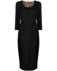 Dolce & Gabbana - Wool-blend Midi Dress - Lyst