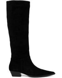 Vagabond Shoemakers - 40Mm Cassie Pointed-Toe Suede Knee-High Boots - Lyst