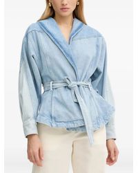BOSS - Jeansjacke Mit Gürtel - Lyst