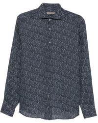 Corneliani - Floral-Print Long-Sleeve Shirt - Lyst