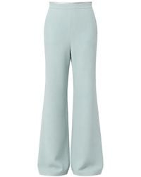 Valentino Garavani - Wide-Leg Silk Trousers - Lyst