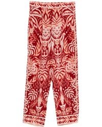 FARM Rio - Tropical Tapestry Pleated Ikat Trousers - Lyst