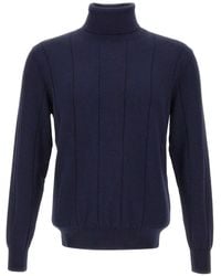 Eleventy - Ribbed Turtleneck Sweater - Lyst