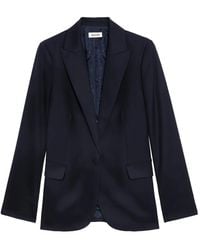Zadig & Voltaire - Single-Button Wool Blazer - Lyst