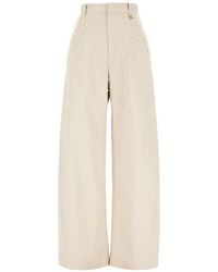 GIUSEPPE DI MORABITO - Faux-Pearl Embellished Trousers - Lyst