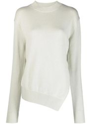 Studio Nicholson - Shiso Asymmetric-Hem Knitted Jumper - Lyst