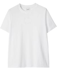 Burberry - Camiseta con logo bordado - Lyst
