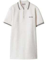 Miu Miu - Robe En Jersey De Coton - Lyst