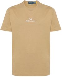 Polo Ralph Lauren - T-shirt en coton à logo brodé - Lyst