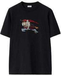 Burberry - Camiseta con bordado Equestrian Knight - Lyst