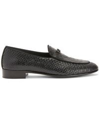 Giuseppe Zanotti - Rudolph Embossed Leather Loafers - Lyst