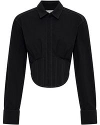 Dion Lee - Cropped Corset-style Shirt - Lyst