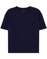 A.P.C. - Round-Neck T-Shirt - Lyst