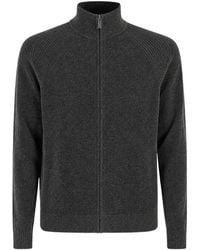 Rrd - Ribbed-Knit Zip-Up Sweater - Lyst