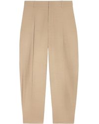 Ami Paris - Slouchy Cropped Trousers - Lyst