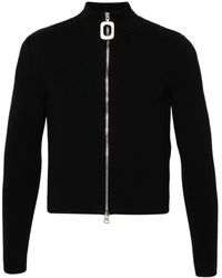 JW Anderson - Ribbed Zip-up Cardigan - Lyst