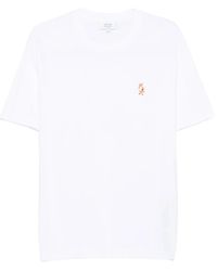 Maison Kitsuné - T-Shirt mit Fuchs-Stickerei - Lyst