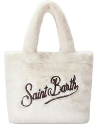 MC2 Saint Barth - Faux Fur Handle Tote Bag - Lyst