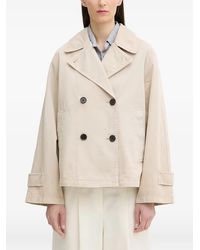 Marc O' Polo - Double-Breasted Cropped Coat - Lyst