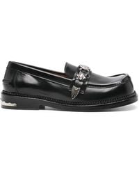 Toga - Metallic-Detail Loafers - Lyst