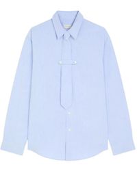 Dries Van Noten - Classic Cotton Shirt With Tie - Lyst