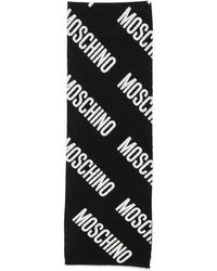 Moschino - Logo-Intarsia Scarf - Lyst