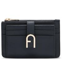 Furla - Tarjetero con hebilla y cremallera - Lyst