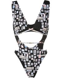 Amir Slama - Badpak Met Logoprint - Lyst
