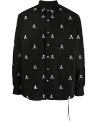 MASTERMIND WORLD - Hemd Mit Totenkopf-Stickerei - Lyst