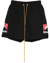 Rhude - Bermudas Con Detalle De Logo - Lyst