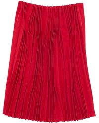 Comme des Garçons - Pleated Midi Skirt - Lyst