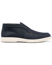 Santoni - Leather Slip-on Boots - Lyst