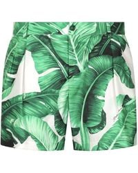 Dolce & Gabbana - Banana Leaf-print Swim Shorts - Lyst