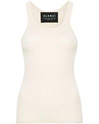Alanui - Racerback Ribbed Tank Top - Lyst