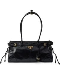 Prada - Bonnie Leather Shoulder Bag - Lyst