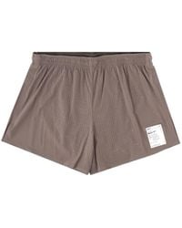 Satisfy - Space-O 5" Geperforeerde Hardloopshorts - Lyst